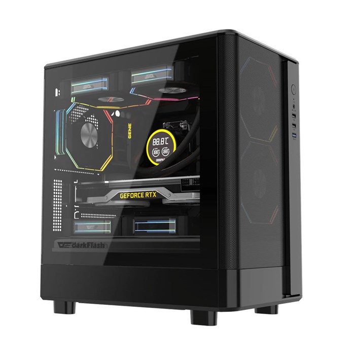  کیس کامپیوتر دارک فلش DB330M Mesh M-ATX Black